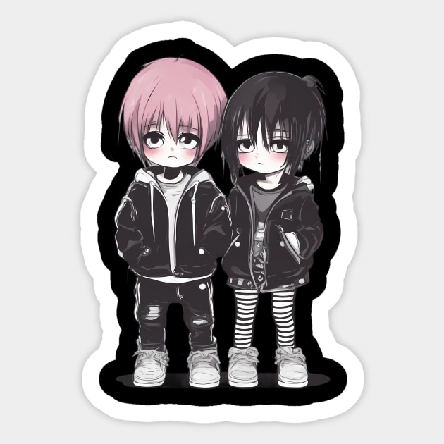 Kawaii Emo Sticker by animegirlnft